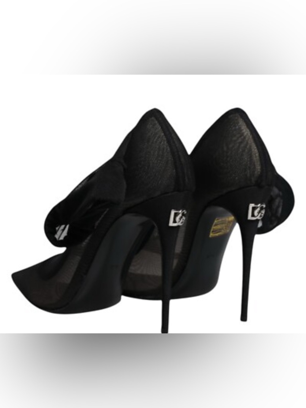 Dolce & Gabbana Metallic Blue Pointed-Toe Stiletto Heels